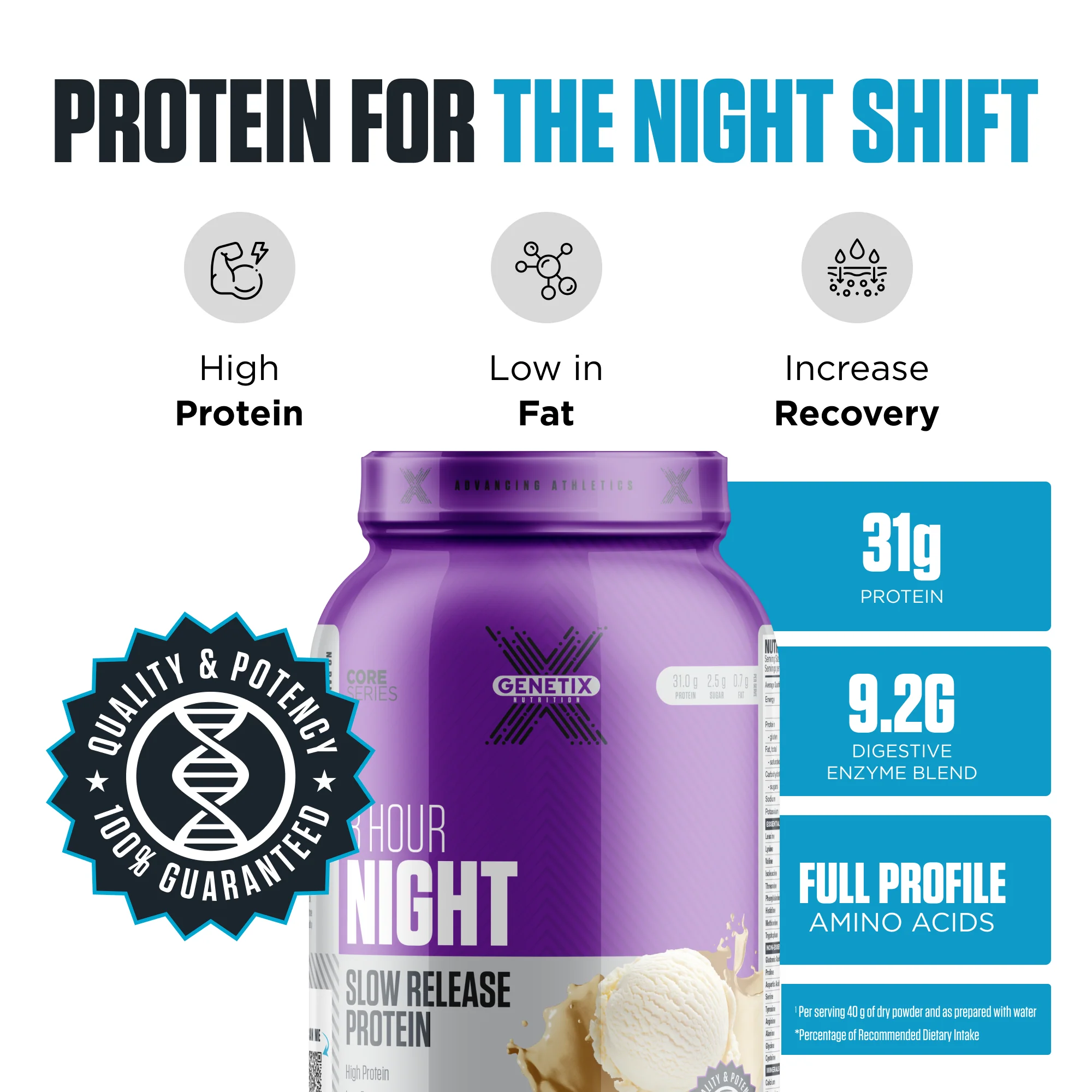 8 Hour Night By Genetix Nutrition - Image 3