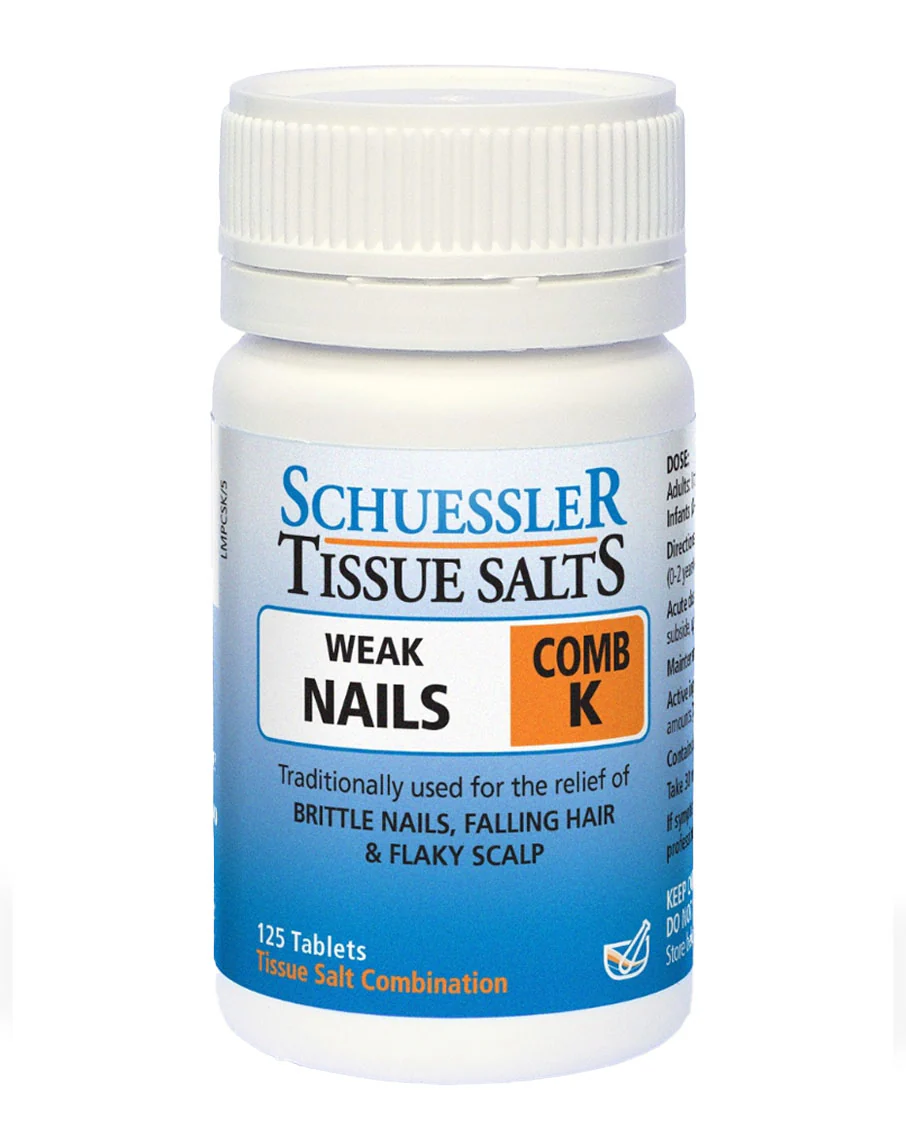 Comb K Weak Nails by Schuessler Tissue Salts