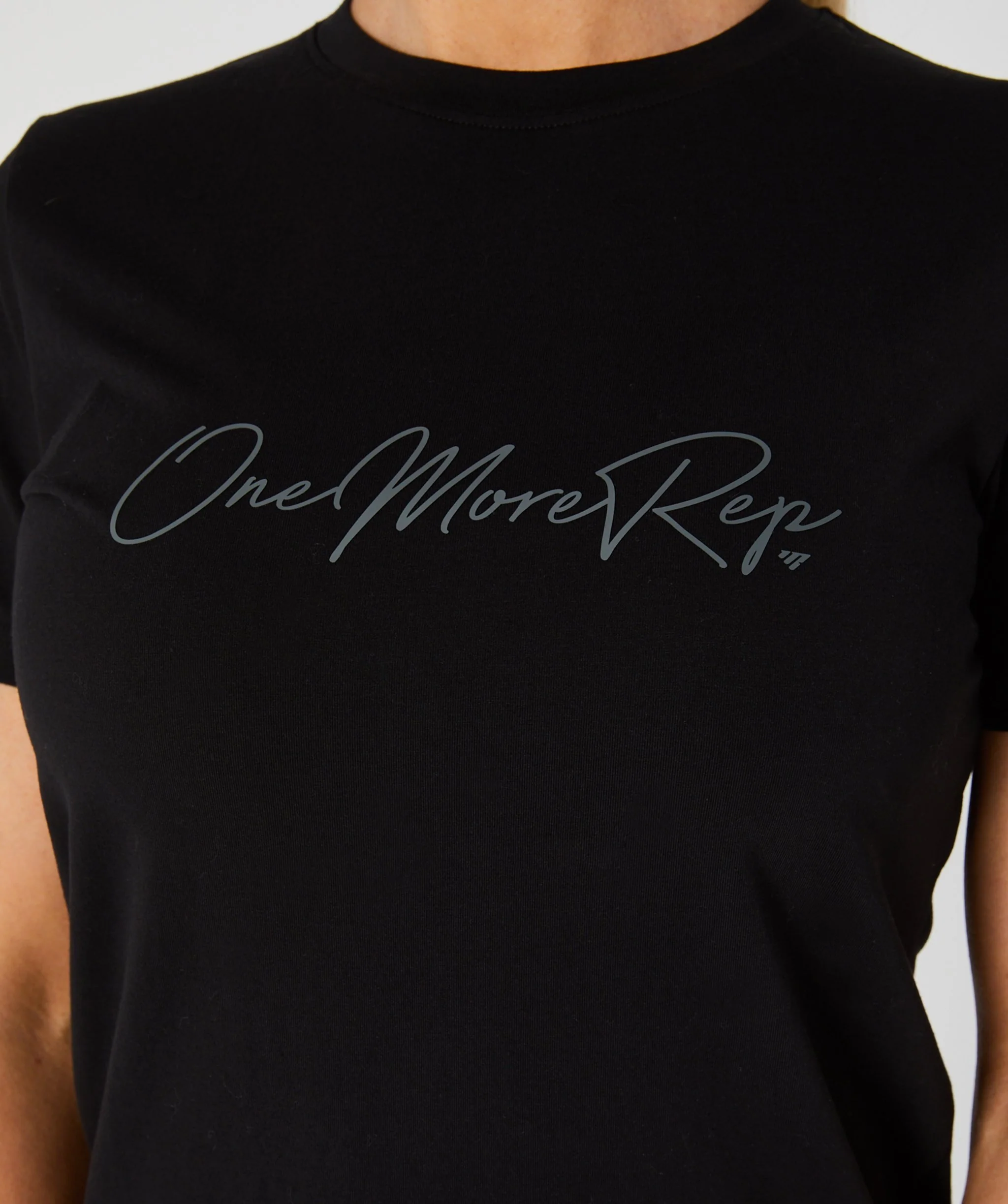Core Fitted Tee (Black) by OneMoreRep - Image 13