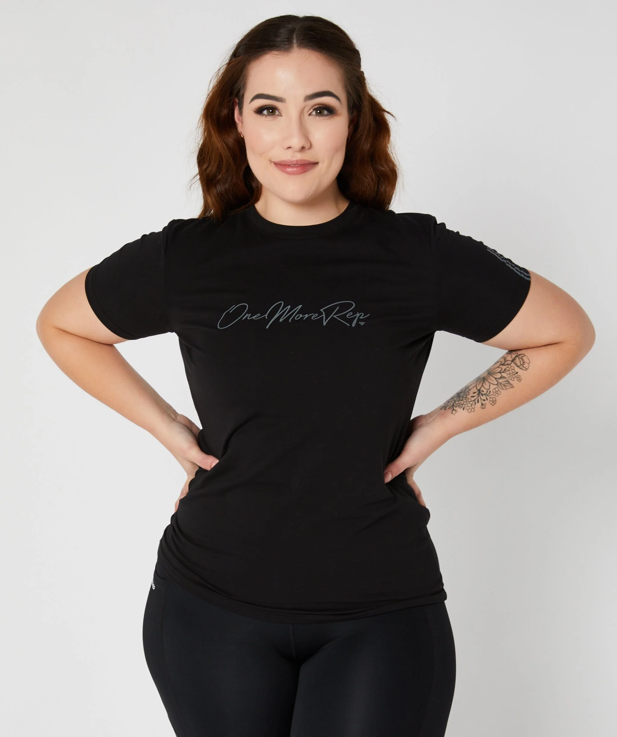 Core Fitted Tee (Black) by OneMoreRep - Image 9
