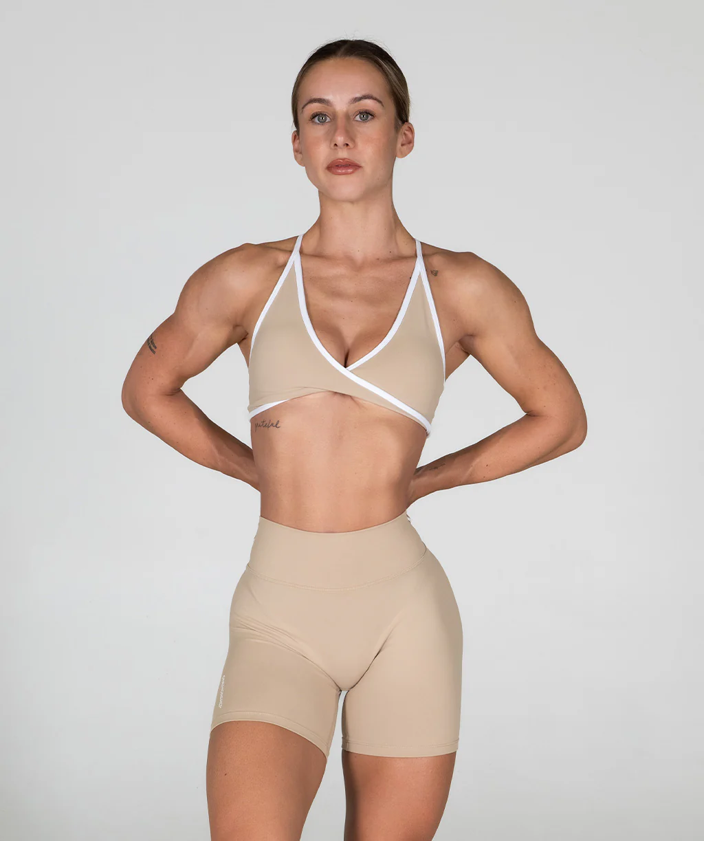 Core Invisible Scrunch Shorts (Almond) by OneMoreRep - Image 4