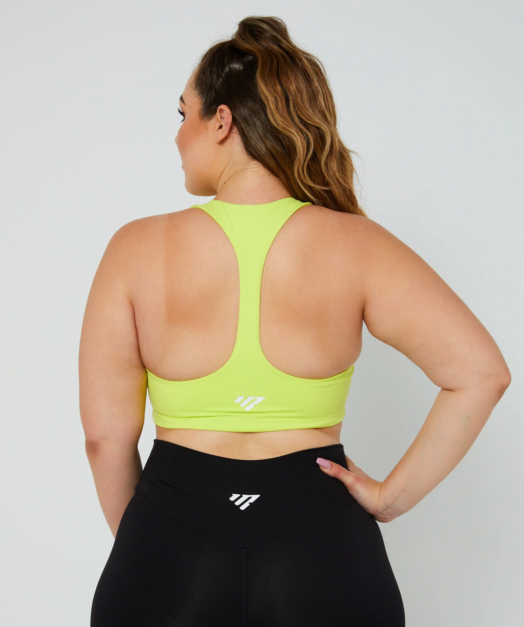 Force T-Back Sports Bra (Lime) by OneMoreRep - Image 3