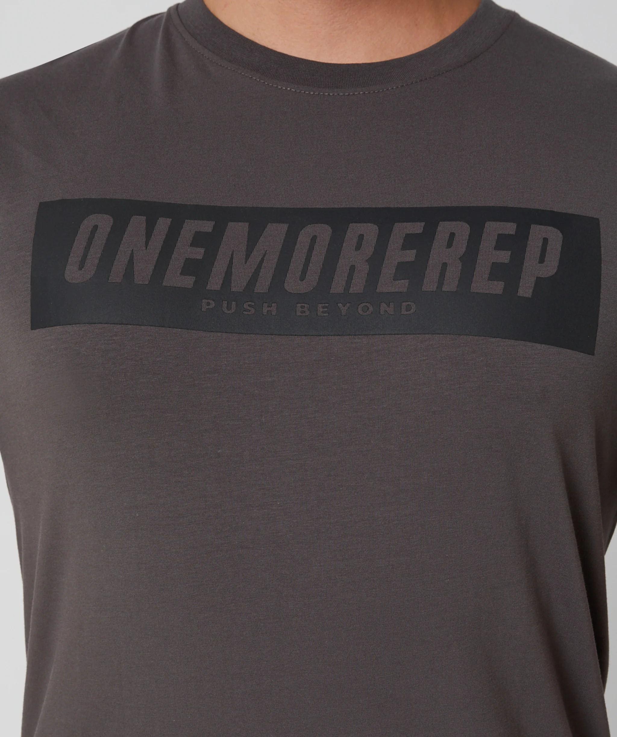 Iconic Block Tee (Charcoal) by OneMoreRep - Image 4