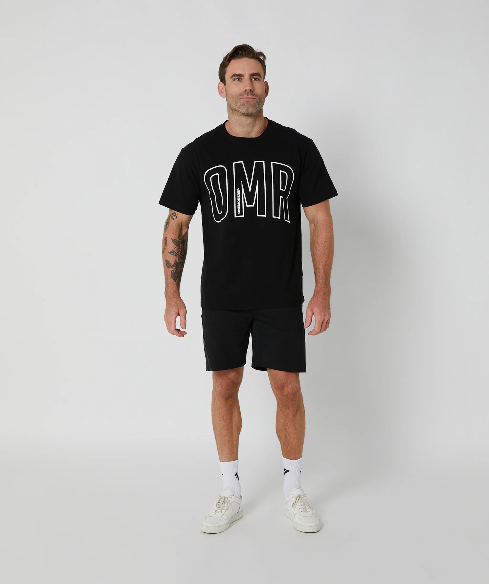 Oversized Pump Tee (Black/White) by OneMoreRep - Image 2