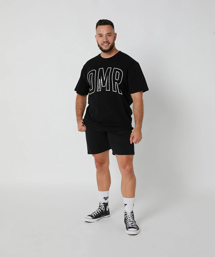 Oversized Pump Unisex Tee Black/White by OneMoreRep - Image 9