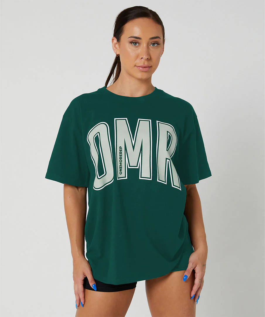 Oversized Pump Unisex Tee Forest by OneMoreRep