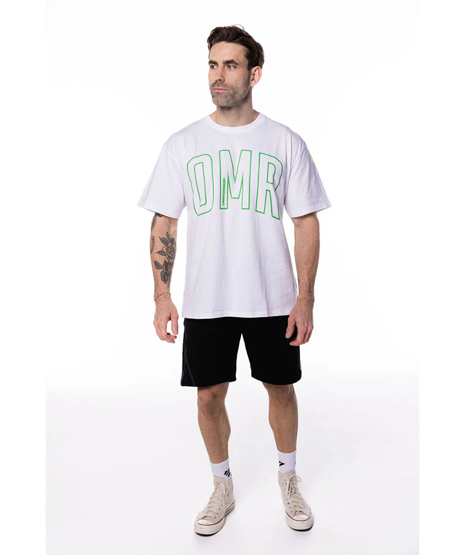 Oversized Pump Unisex Tee White/Green by OneMoreRep - Image 5