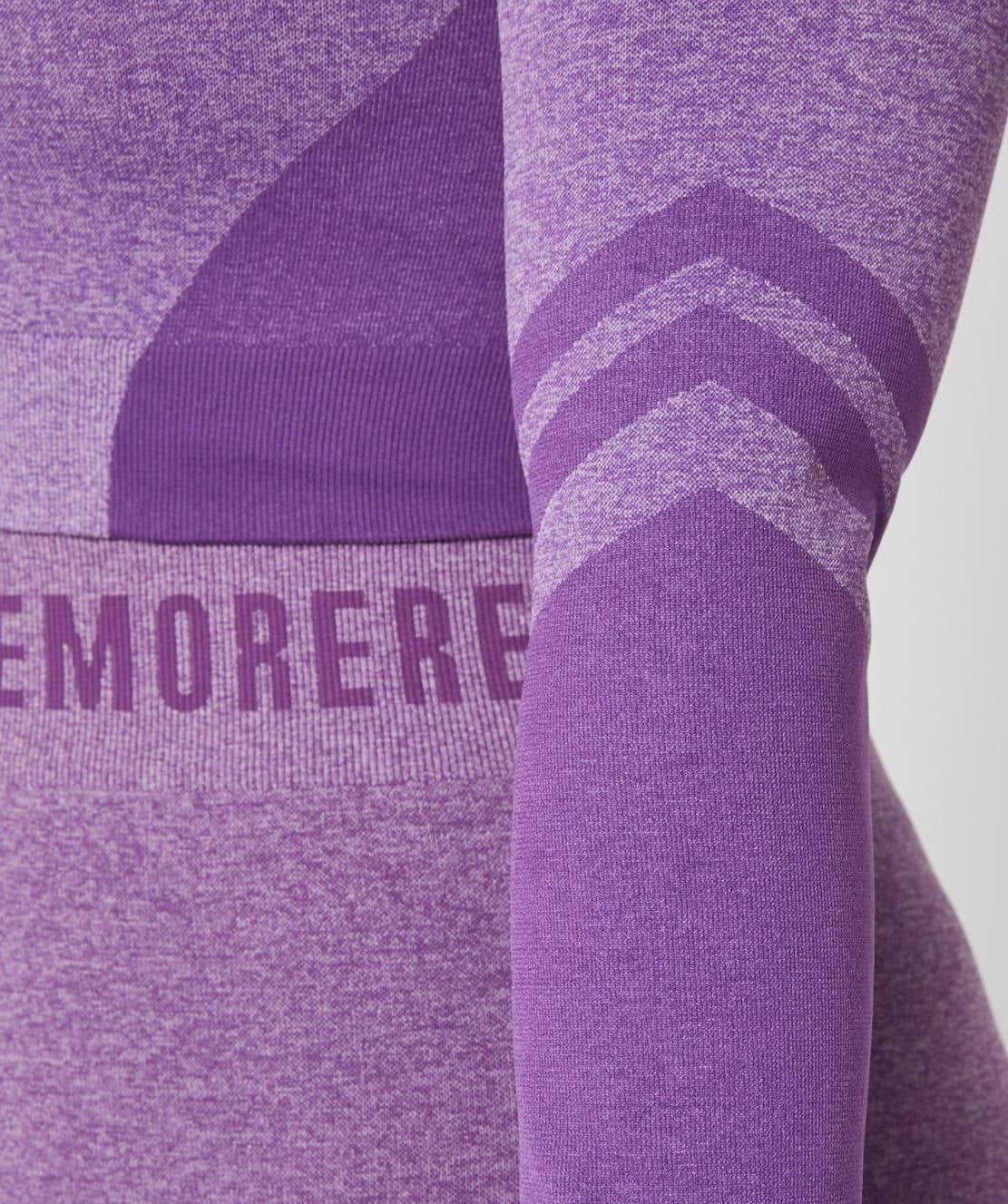 True Seamless Longsleeve Crop (Purple) by OneMoreRep - Image 3