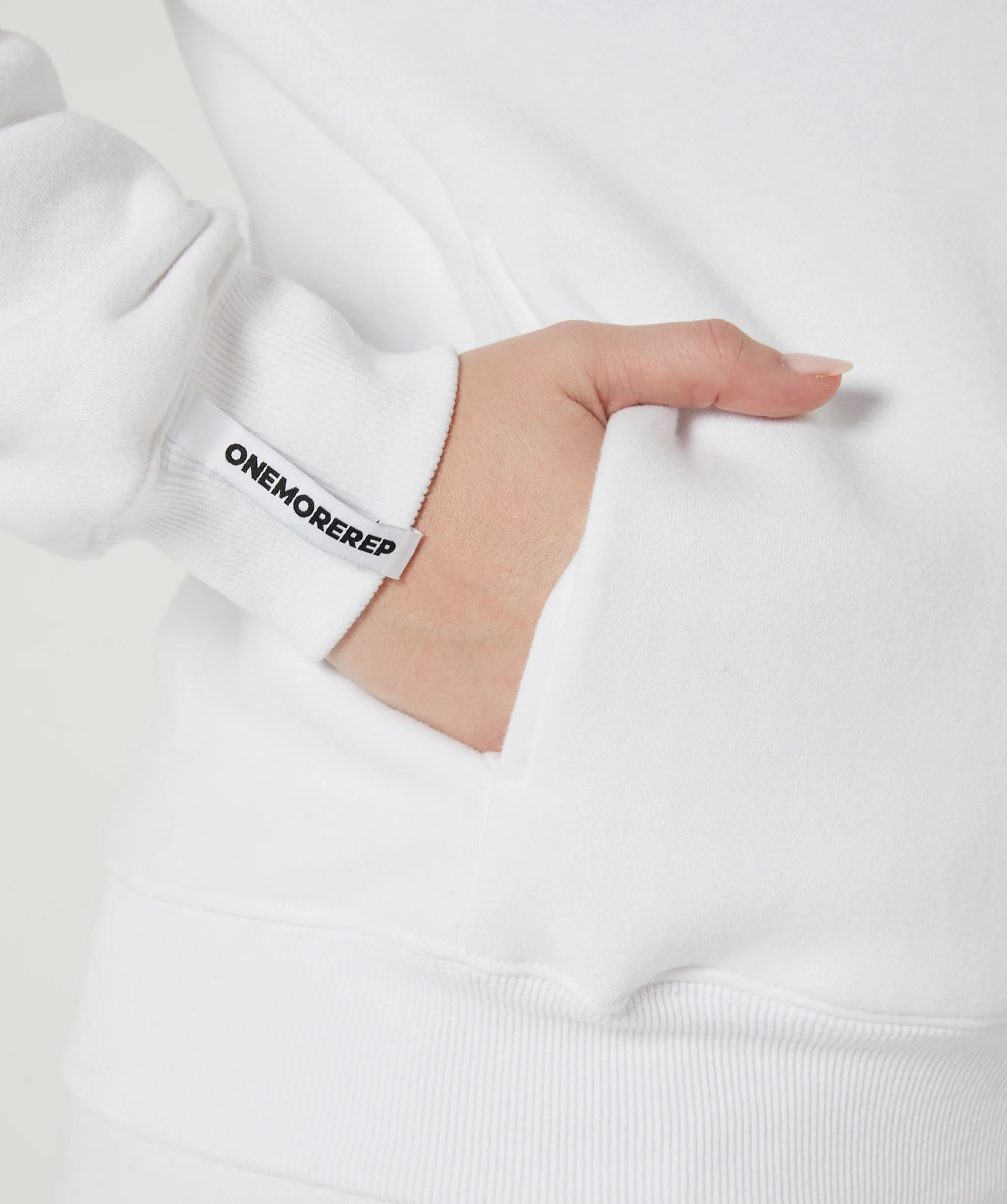Varsity Crewneck Jumper (White/White) by OneMoreRep - Image 5