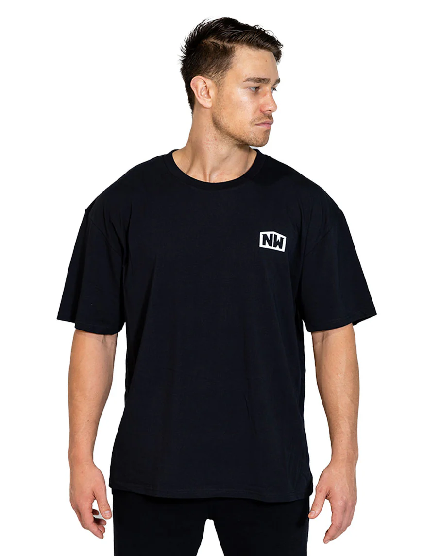 Wave Tee (Black/White) by Nutrition Warehouse - Image 4